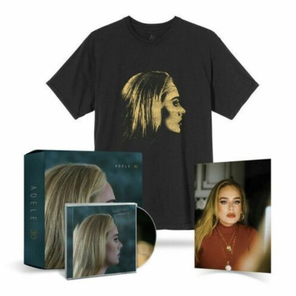 ADELE 30 CD Box Set with XL T-Shirt and Photo New Sealed - Picture 2 of 7